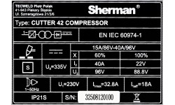 CUTTER 42 COMPRESSOR plasma cutter