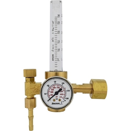 RBR2 Ar/CO₂ reducer with rotameter (200 bar)