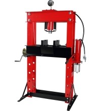 Pneumatic / hydraulic shop press with gauge 50t