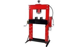Pneumatic / hydraulic shop press with gauge 50t