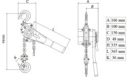 Double lever block 1.5t