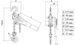Double lever block 1.0t