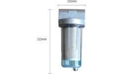 Kuro filtras su popieriniu filtru siurbliui