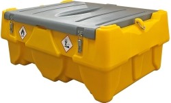 Portable fuel transfer tank 200L DTK200 with 12V pump (automatic nozzle with filter, EU plug)