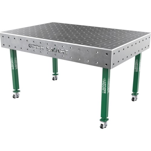 Suvirinimo stalas SMART - 1500x1000mm - Φ16 - 100x100mm - Ant ratukų