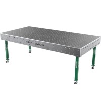 Suvirinimo stalas SMART - 2400x1200mm - Φ16 - 100x100mm - Ant ratukų - 12mm