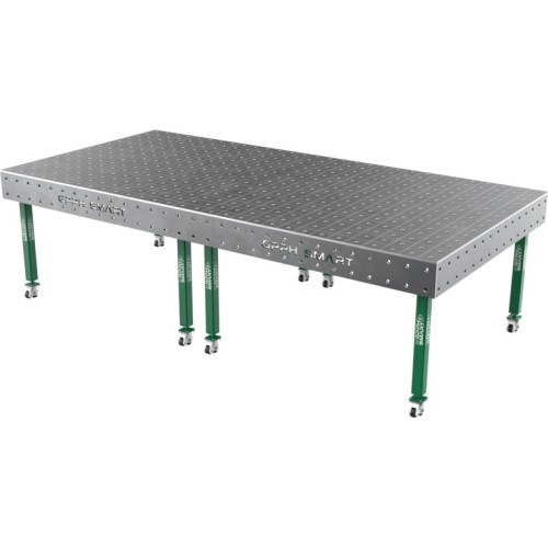 Suvirinimo stalas SMART - 3000x1480mm - Φ16 - 100x100mm - Ant ratukų - 12mm