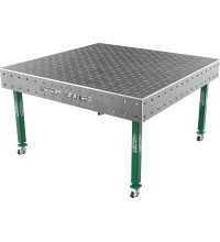 Welding table SMART - 1500x1480mm - Φ16 - Diagonal - On wheels - 12mm
