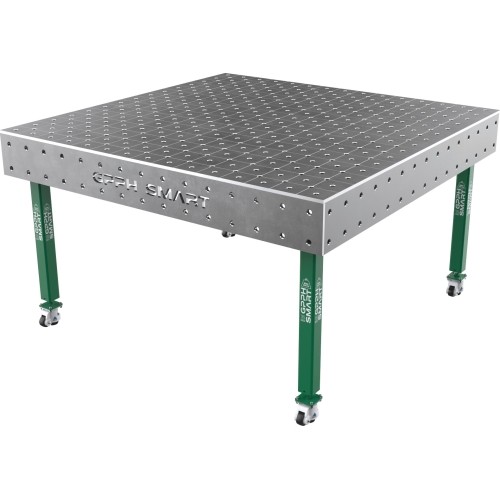 Suvirinimo stalas SMART - 1500x1480mm - Φ16 - Įstrižinė - Ant ratukų - 12mm