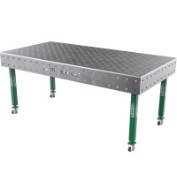 Suvirinimo stalas SMART - 2000x1000mm - Φ16 - Įstrižinė - Ant ratukų - 12mm