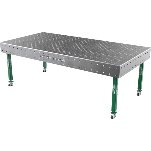 Suvirinimo stalas SMART - 2400x1200mm - Φ16 - Įstrižinė - Ant ratukų - 12mm