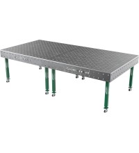 Suvirinimo stalas SMART - 3000x1480mm - Φ16 - Įstrižinė - Ant ratukų - 12mm
