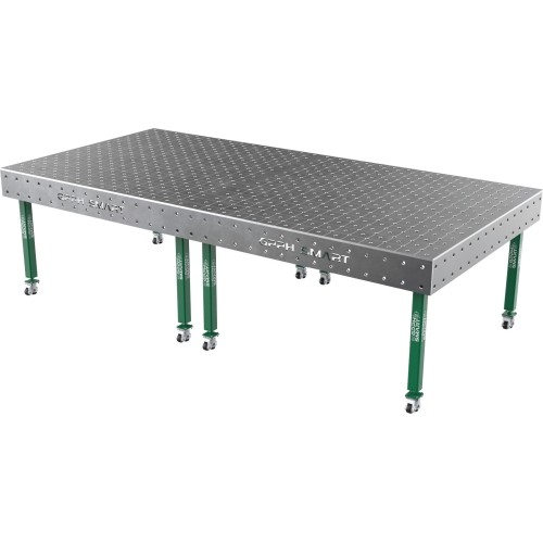 Suvirinimo stalas SMART - 3000x1480mm - Φ16 - Įstrižinė - Ant ratukų - 12mm