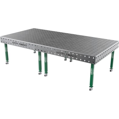Welding table SMART - 3000x1480mm - Φ28 - 100x100mm - On wheels - 12mm
