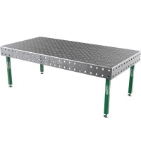 Suvirinimo stalas SMART - 2400x1200mm - Φ28 - Įstrižinė - Ant kojelių - 12mm