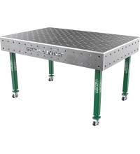 Suvirinimo stalas SMART - 1500x1000mm - Φ16 - Įstrižinė - Ant ratukų - 15mm