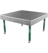 Suvirinimo stalas SMART - 1500x1480mm - Φ16 - Įstrižinė - Ant ratukų - 15mm
