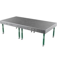 Welding table SMART - 3000x1480mm - Φ16 - Diagonal - On wheels - 15mm