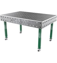 Welding table SMART - 1500x1000mm - Φ28 - 100x100mm - On wheels - 15mm