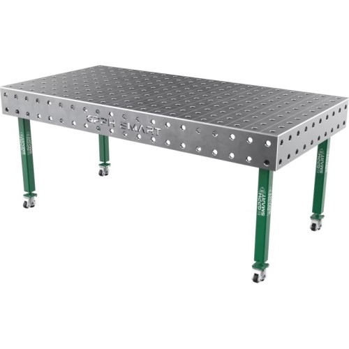 Suvirinimo stalas SMART - 2000x1000mm - Φ28 - 100x100mm - Ant ratukų - 15mm