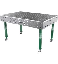 Suvirinimo stalas SMART - 1500x1000mm - Φ28 - Įstrižinė - Ant ratukų - 15mm