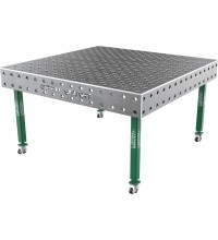 Suvirinimo stalas SMART - 1500x1480mm - Φ28 - Įstrižinė - Ant ratukų - 15mm
