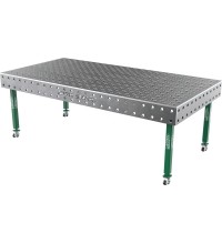 Welding table SMART - 2400x1200mm - Φ28 - Diagonal - On wheels - 15mm