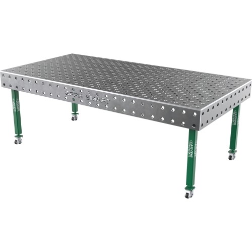 Suvirinimo stalas SMART - 2400x1200mm - Φ28 - Įstrižinė - Ant ratukų - 15mm