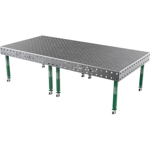Suvirinimo stalas SMART - 3000x1480mm - Φ28 - Įstrižinė - Ant ratukų - 15mm