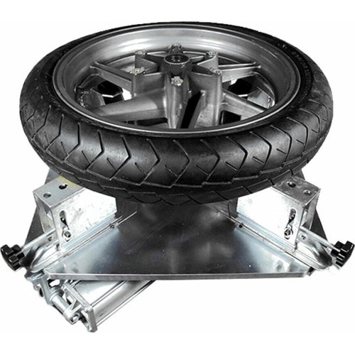 Motorcycle adaptor for tire changer