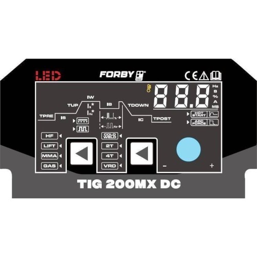 Welding machine FORBY® TIG 200 MX DC (200A - 60%) (synergic)