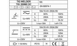 Welding machine FORBY® TIG 200 MX DC (200A - 60%) (synergic)