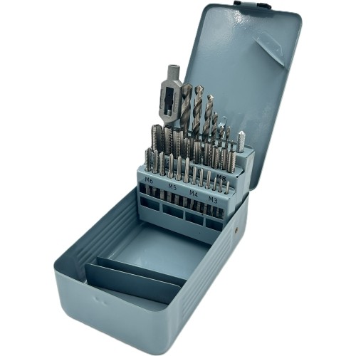 Sriegiklių ir grąžtų rinkinys HSSE M35 (29vnt)