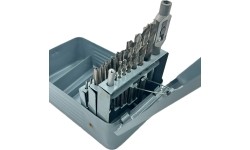 Sriegiklių ir grąžtų rinkinys HSSE M35 (29vnt)