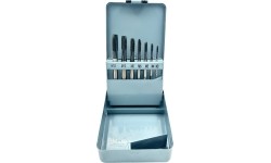 Taps set M3-M12 with TiAlN coat 7pcs, HSS M35 HSS4341