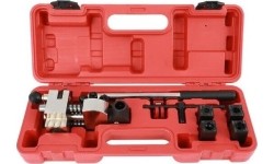 Turret type brake flaring tool kit