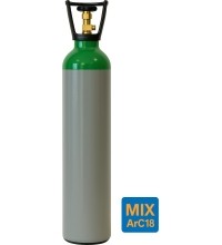 Dujų balionas Gaschema (PH 300 BAR) (MIX ArC18) (užpildytas) - 10 l