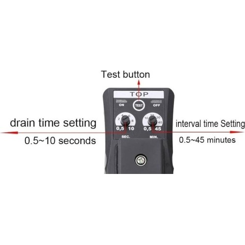 Condensation drain timer for compressor 1/2"