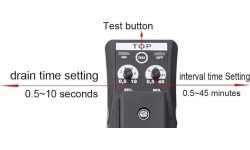Condensation drain timer for compressor 1/2"