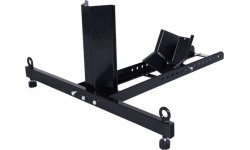 Motorcycle wheel chock with wide base 680kg