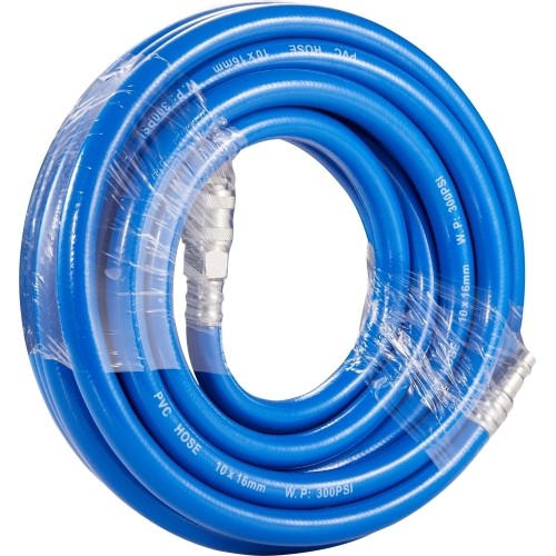 PVC air hose with quick couplers Ø10 x 16mm - Ø10 x 14mm, 20m