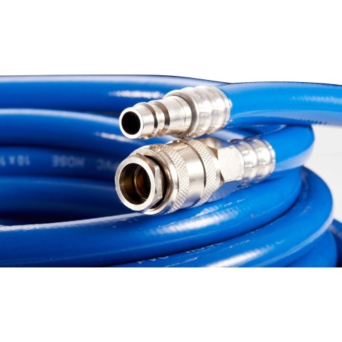 PVC air hose with quick couplers Ø10 x 16mm - Ø10 x 14mm, 20m