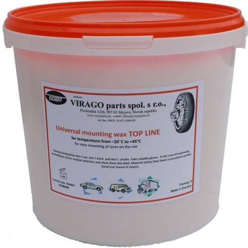 Montavimo pasta TOP Line WAX 5kg (oranžinė)