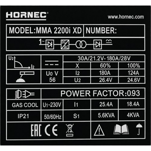 Welding machine Hornec® smart MMA 2200i XD