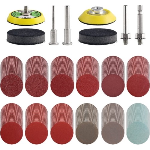 Sanding and brushing with shank set 240pcs