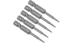 Antgalis smūginis TORX 1/4" (6.3mm), 5vnt. - T10 x 50mm