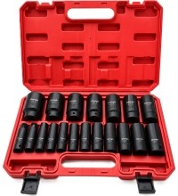 1/2" Dr. Impact socket set 19pcs (3/8" - 1-1/2") (S.A.E.)