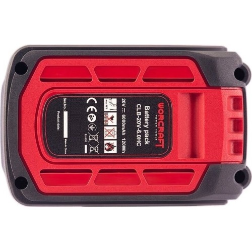 Battery for cordless tools WORCRAFT 20V 6.0Ah LI-ION
