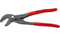 Spring hose clamp pliers 250 mm KNIPEX, with locking and retaining mechanism