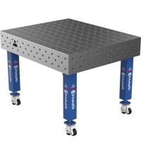 Welding table PRO 15 mm - 1200x1000mm - Φ16 - Diagonal - On wheels